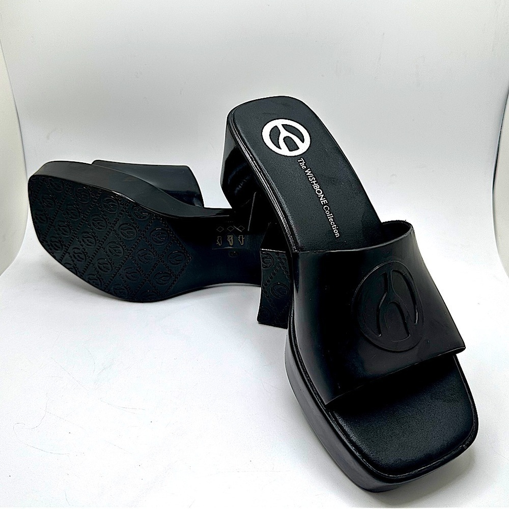 WISHBONE - Leslie heeled mules size US 6 - Picture 3 of 15